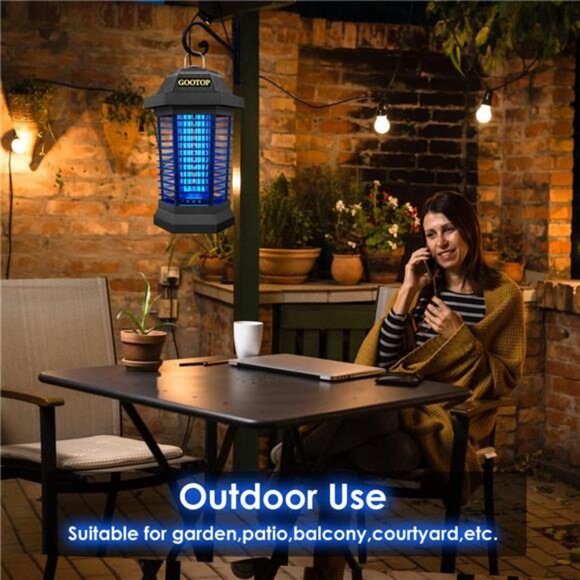 Bug Zapper Outdoor, Mosquito Zapper Outdoor, Electric Fly Zapper, Bug Zapper, - Picture 5 of 6